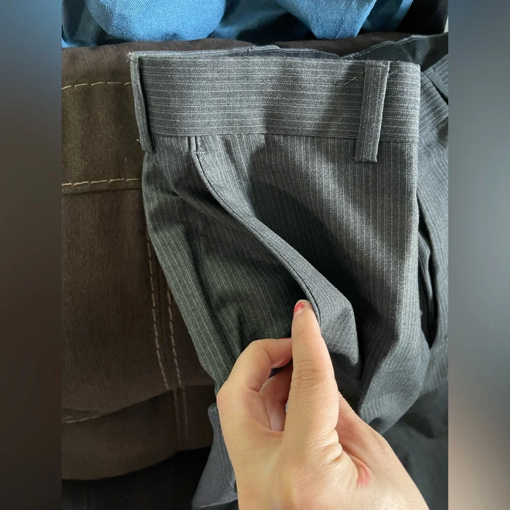 Perry Ellis Gray Men's Pants Chino  Size 32/30 Casual